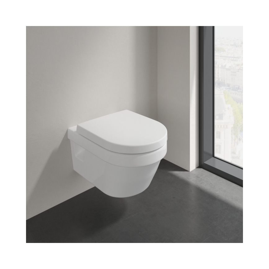 Villeroy & Boch 5684HRR1 - Wandcloset met SoftClose-toiletbril ARCHITECTURA keramiek/wit