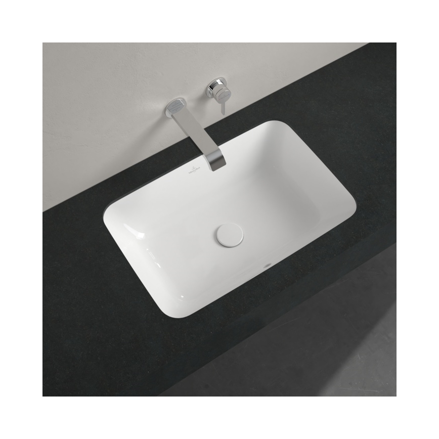 Villeroy & Boch 5A776001 - Inbouwwastafel ARCHITECTURA 57x37 keramiek/wit