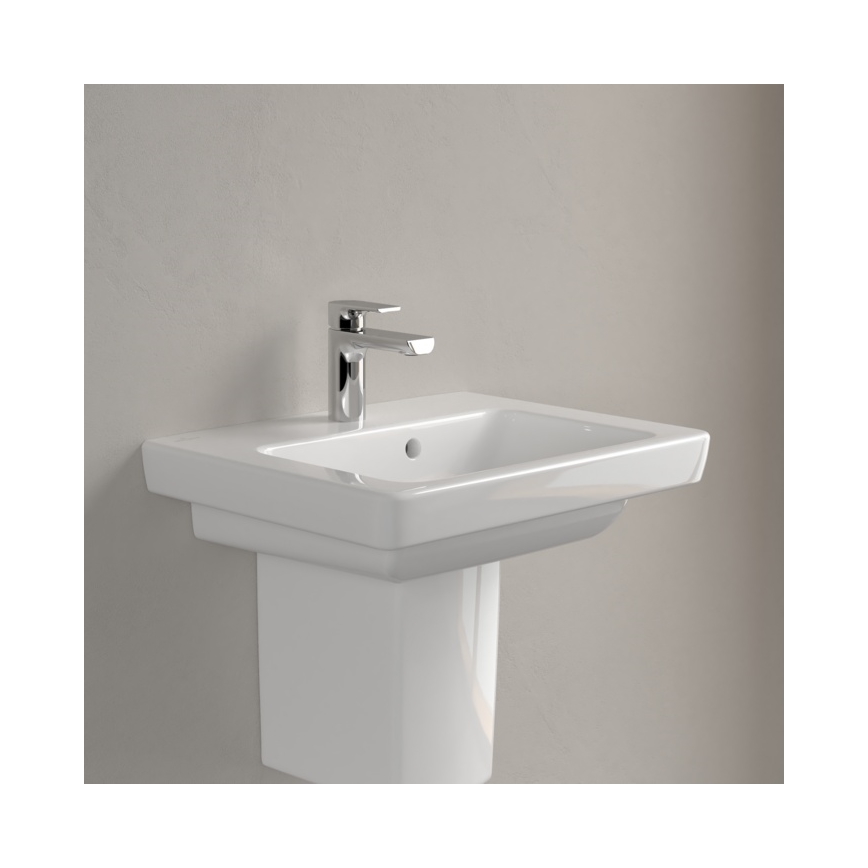 Villeroy & Boch 73155001 - Wastafel SUBWAY 2.0 50x40 cm, wandhangend, keramiek/wit