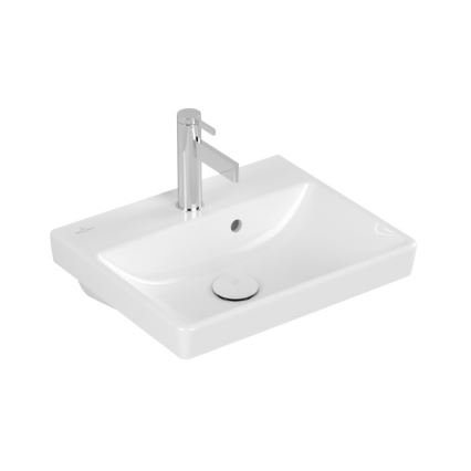 Villeroy & Boch 73584501 - Hangend wastafel AVENTO 45 x 37 cm keramiek/wit