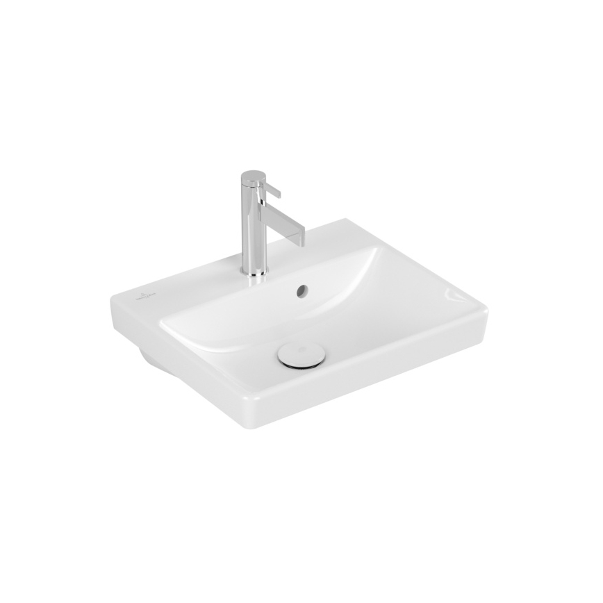 Villeroy & Boch 73584501 - Hangend wastafel AVENTO 45 x 37 cm keramiek/wit