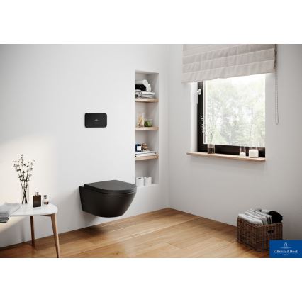 Villeroy & Boch 8M42S1R7 - SoftClose toiletzitting SUBWAY zwart