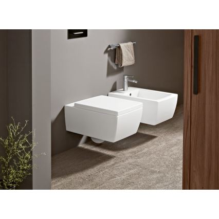 Villeroy & Boch 922169AN - VICONNECT spoelknop mat zwart/mat chroom