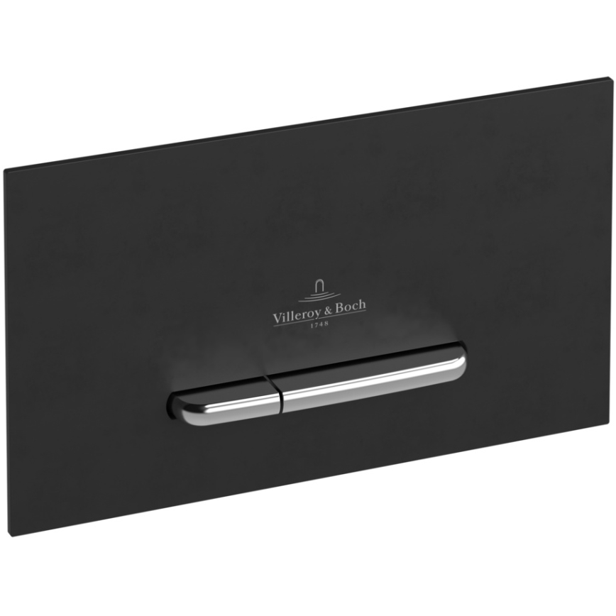 Villeroy & Boch 922169AN - VICONNECT spoelknop mat zwart/mat chroom