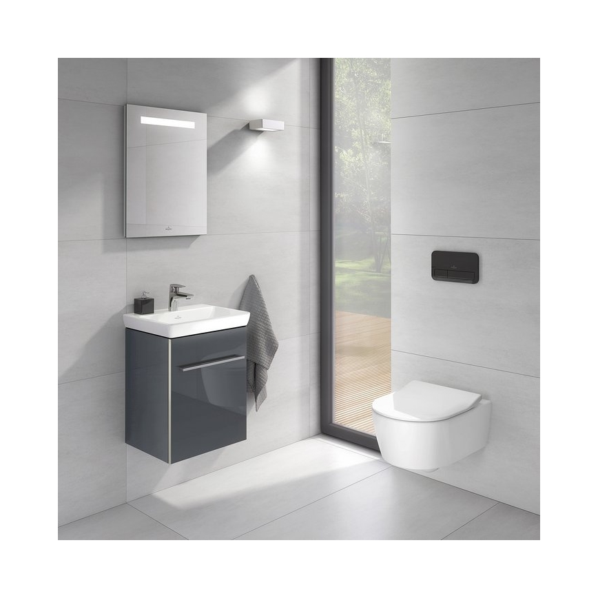 Villeroy & Boch 922400RB - VICONNECT spoelknop, glanzend zwart