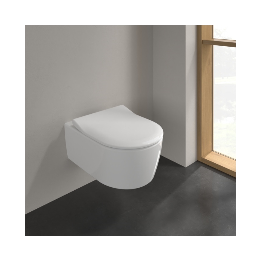 Villeroy & Boch 9M87S101 - SoftClose AVENTO toiletzitting, wit