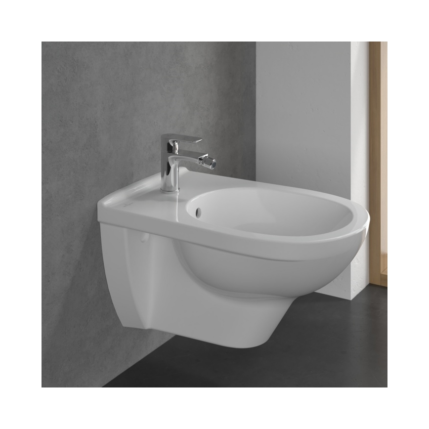 Villeroy & Boch TVB10420111061 - Bidetkraan O.NOVO met afvoer, glanzend chroom