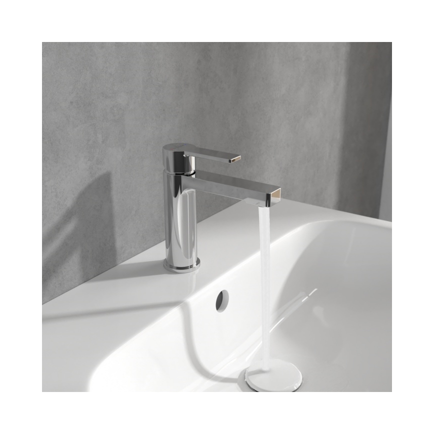 Villeroy & Boch TVW10300400161 - Wastafelmengkraan ARCHITECTURA 16,4 cm glanzend chroom