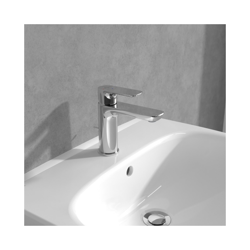 Villeroy & Boch TVW10400400161 - Wastafelmengkraan O.NOVO 15,5 cm glanzend chroom