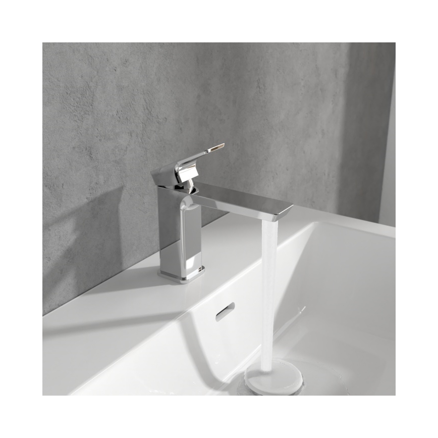 Villeroy & Boch TVW11200300061 - Wastafelmengkraan SUBWAY 15,5 cm glanzend chroom