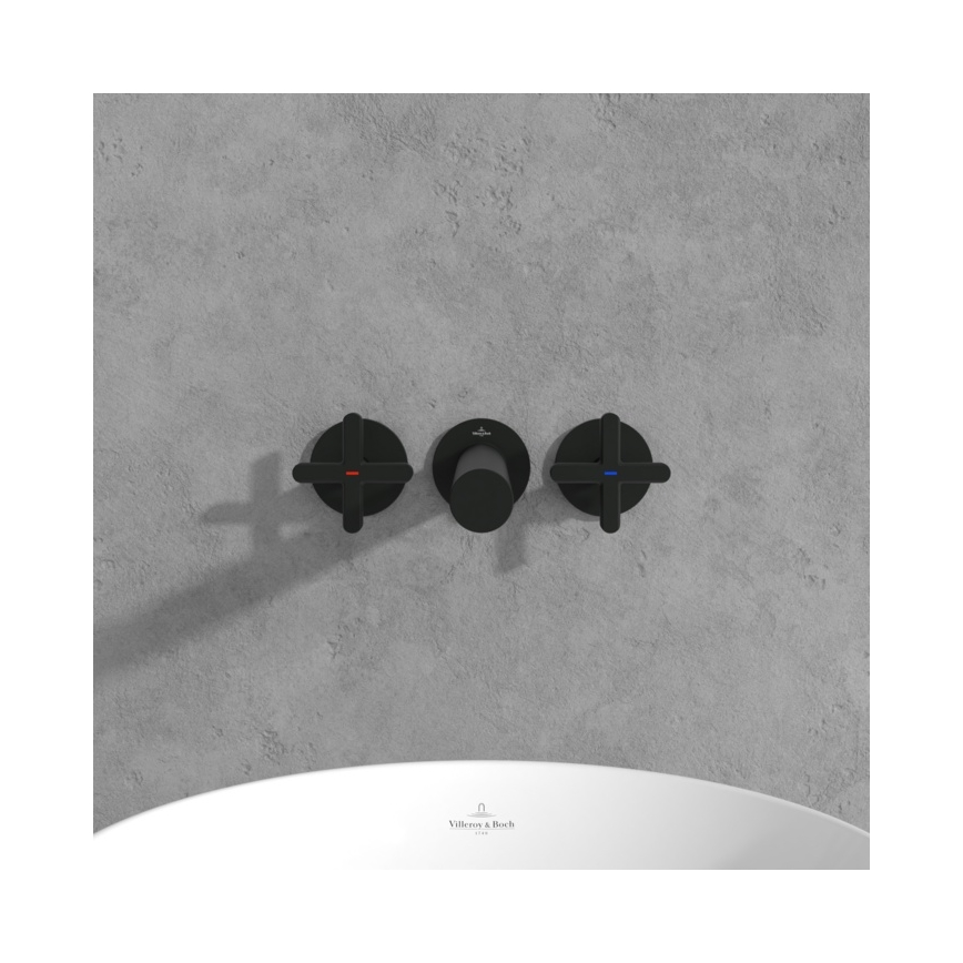 Villeroy & Boch TVZ106012000K5 - Wastafelkraan LOOP&FRIENDS mat zwart