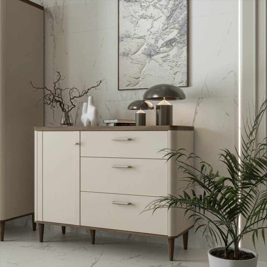 VIRO ladekast met lades, bruin/beige