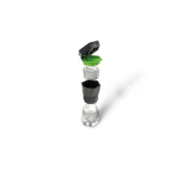 Vitility - 5-in-1 pillenverdeler en -snijder zwart