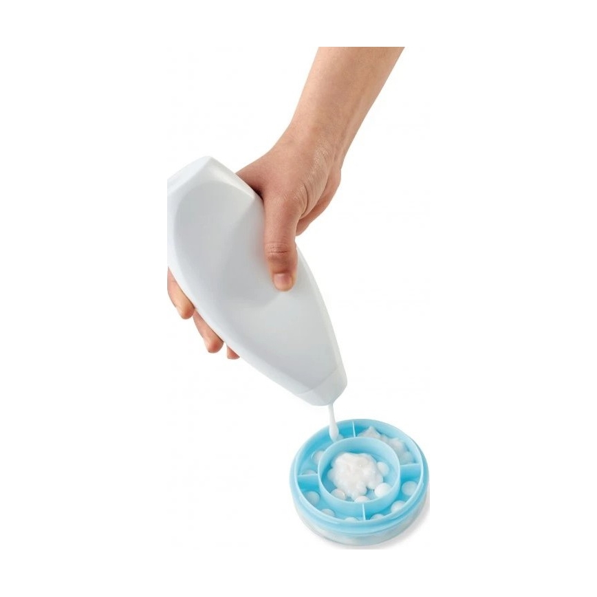 Vitility - Aanbrenger voor douchegel/bodylotion wit/blauw