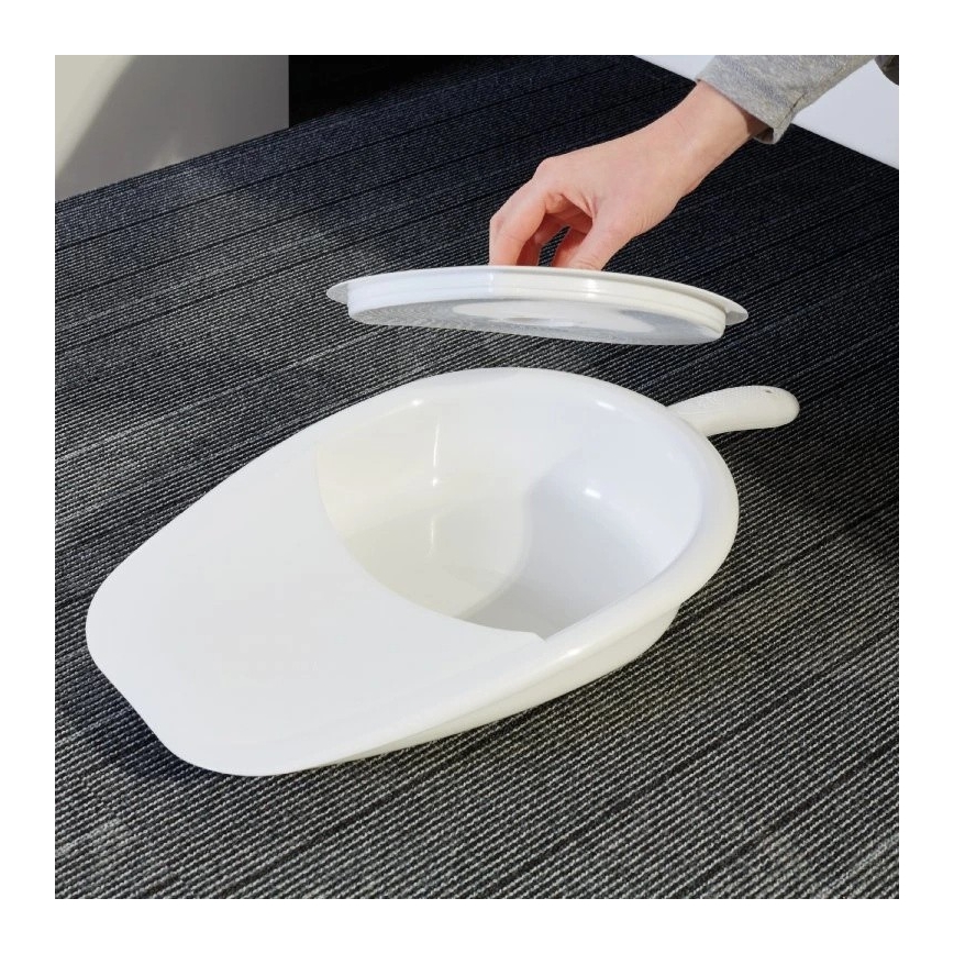 Vitility - Bedtoilet met deksel, wit