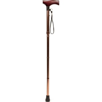 Vitility - Opvouwbare wandelstok 92 cm bruin