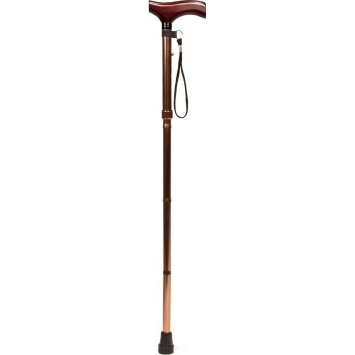 Vitility - Opvouwbare wandelstok 92 cm bruin