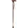 Vitility - Opvouwbare wandelstok 92 cm bruin