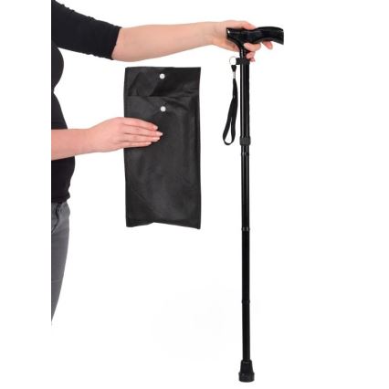 Vitility - Opvouwbare wandelstok zwart