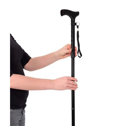 Vitility - Opvouwbare wandelstok zwart