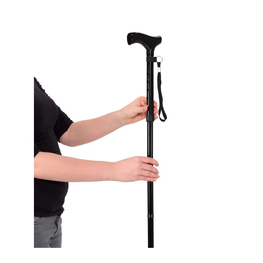 Vitility - Opvouwbare wandelstok zwart