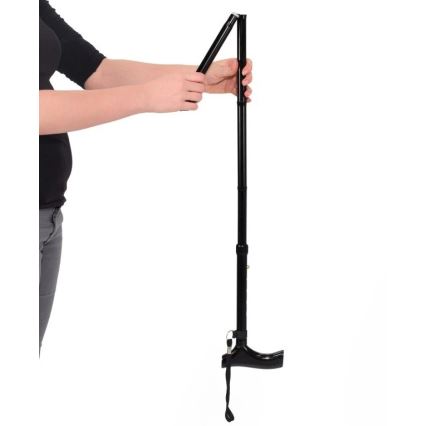 Vitility - Opvouwbare wandelstok zwart