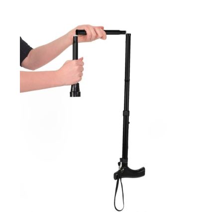 Vitility - Opvouwbare wandelstok zwart