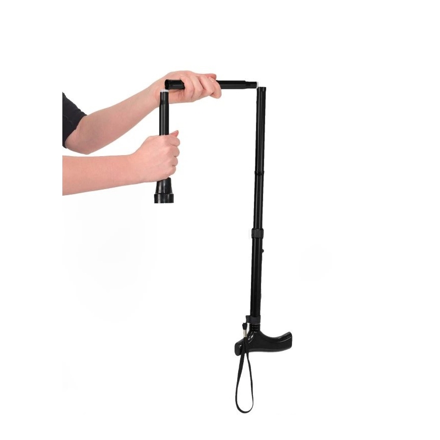 Vitility - Opvouwbare wandelstok zwart