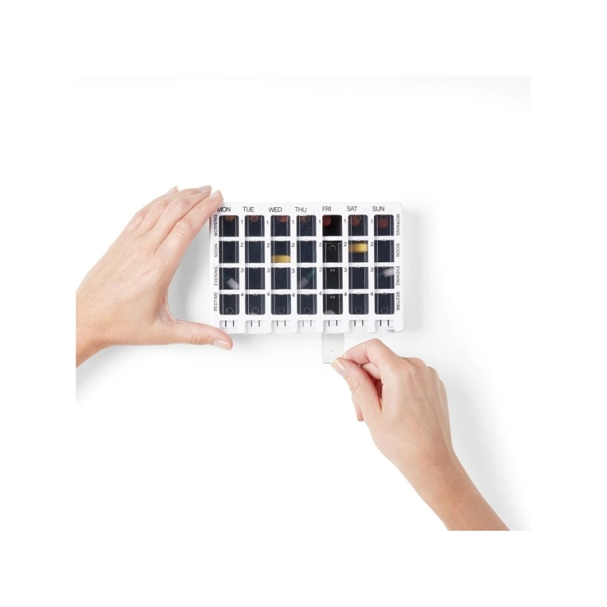 Vitility - Wekelijkse medicijndispenser wit/zwart