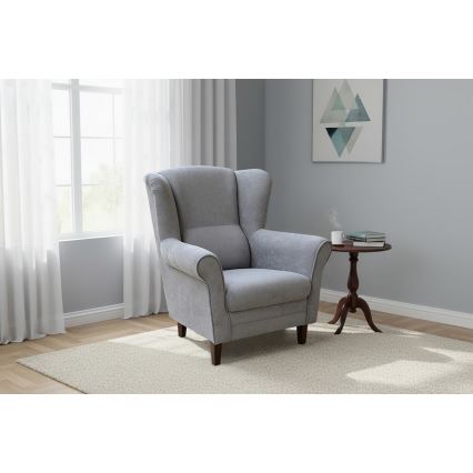 Vleugelfauteuil GALA grijs