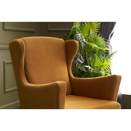 Vleugelstoel NUPI in geel