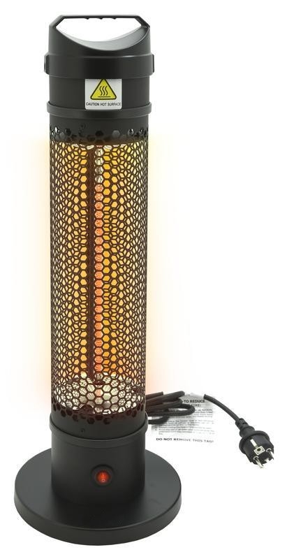 Vloer infrarood verwarming 1000W/230V IP44 zwart