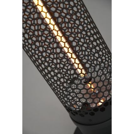 Vloer infrarood verwarming 1000W/230V IP44 zwart