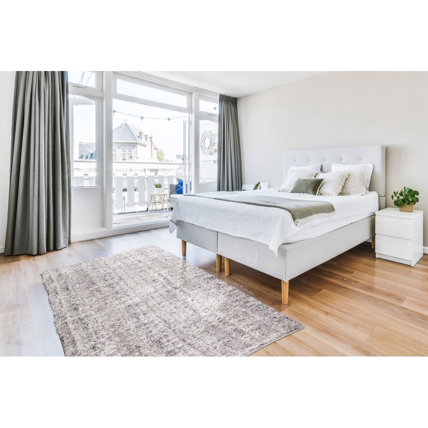 Vloerkleed BILBAO SHAGGY 120x160 cm grijs/antraciet