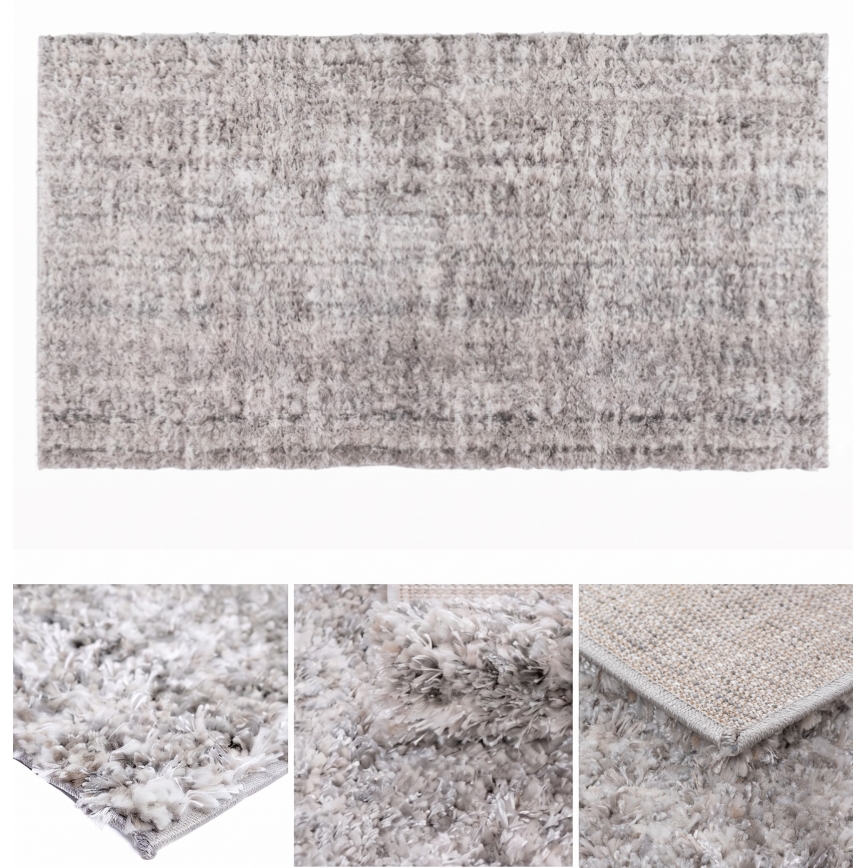 Vloerkleed BILBAO SHAGGY 160x230 cm grijs/antraciet