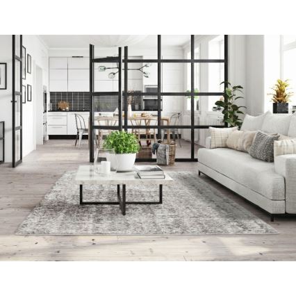 Vloerkleed BILBAO SHAGGY 80x150 cm grijs/antraciet
