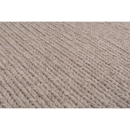 Vloerkleed FIR WOOL 120x170 cm 2600 g/m2 beige/naturel
