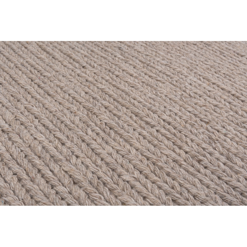 Vloerkleed FIR WOOL 120x170 cm 2600 g/m2 beige/naturel
