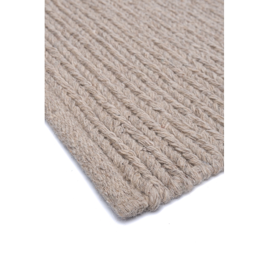 Vloerkleed FIR WOOL 120x170 cm 2600 g/m2 beige/naturel