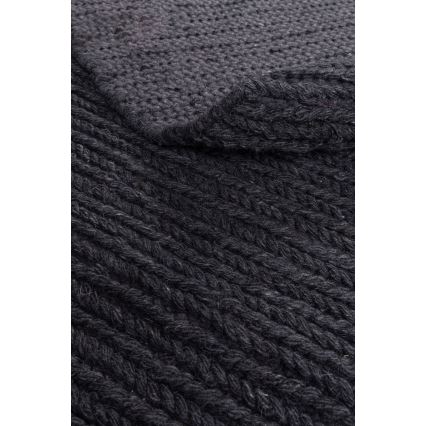 Vloerkleed FIR WOOL 160 cm 2600 g/m2 antraciet/naturel