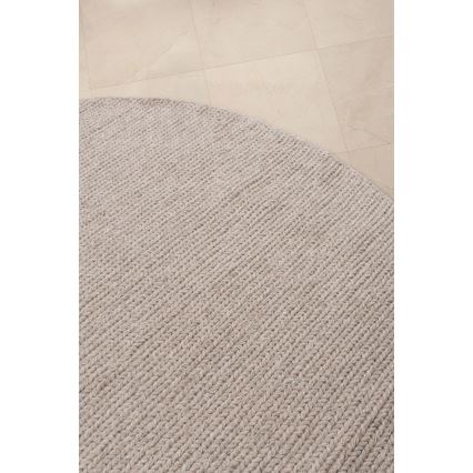 Vloerkleed FIR WOOL 160 cm 2600 g/m2 beige/naturel