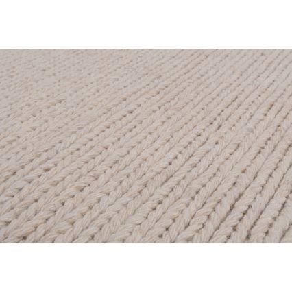 Vloerkleed FIR WOOL 160x230 cm 2600 g/m2 crème/naturel