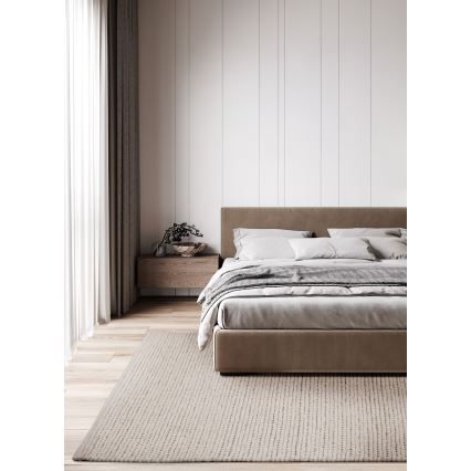 Vloerkleed FIR WOOL 200x300 cm 2600 g/m2 crème/naturel