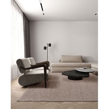 Vloerkleed FIR WOOL 200x300 cm 2600 g/m² beige/naturel