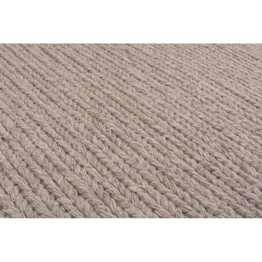 Vloerkleed FIR WOOL 200x300 cm 2600 g/m² beige/naturel