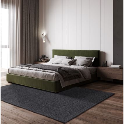 Vloerkleed FIR WOOL 70x140 cm 2600 g/m2 antraciet/naturel