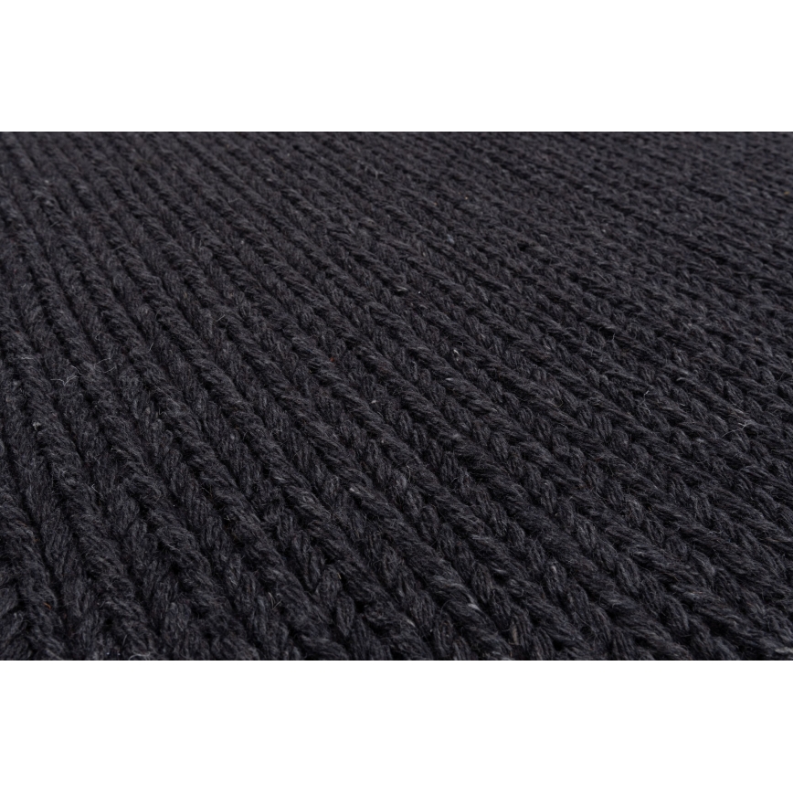 Vloerkleed FIR WOOL 70x140 cm 2600 g/m2 antraciet/naturel