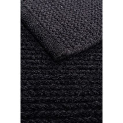 Vloerkleed FIR WOOL 70x140 cm 2600 g/m2 antraciet/naturel