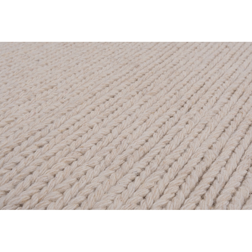 Vloerkleed FIR WOOL 70x140 cm 2600 g/m2 crème/naturel