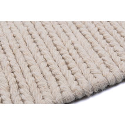 Vloerkleed FIR WOOL 70x140 cm 2600 g/m2 crème/naturel